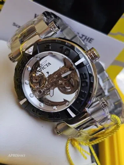 Pre-owned Invicta Subaqua Noma I - Automatic Bridge Mvmnt Skeleton Black Bezel Mens Watch