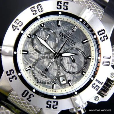 Pre-owned Invicta Subaqua Noma Iii Meteorite Swiss Mvt Chronograph Black 50mm Watch