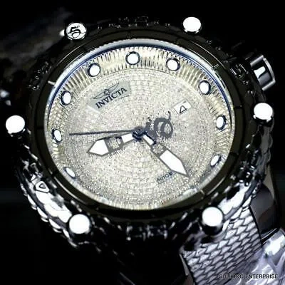Pre-owned Invicta Subaqua Noma Vi 1.81 Ctw Diamond Automatic Black Steal Watch 52mm