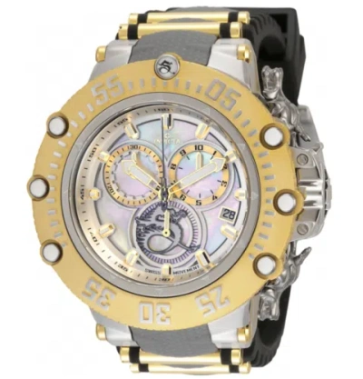 Pre-owned Invicta Subaqua Noma Vii Dragon Mens 52mm Mop Dial Swiss Chronograph Watch 33648