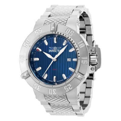 Invicta Subaqua Quartz Blue Dial Men's Watch 37213 In Aqua / Blue