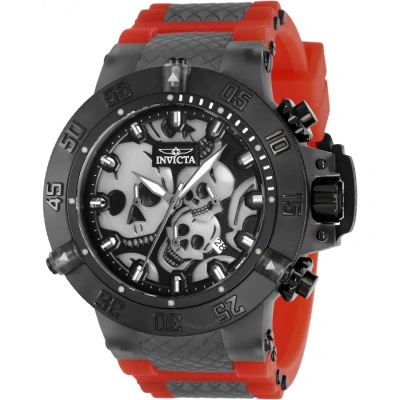 Invicta Subaqua Zager Exclusive Chronograph Quartz Men's Watch 37326 In Red