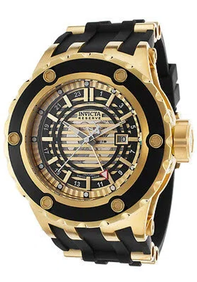 Pre-owned Invicta Swiss Made  16815 Reserve Subaqua Speciality Gmt Watch + 3-slot Dive Case