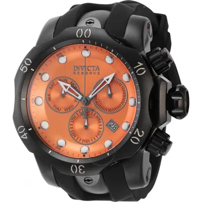 Invicta Venom Chronograph Date Quartz Orange Dial Men's Watch 5735