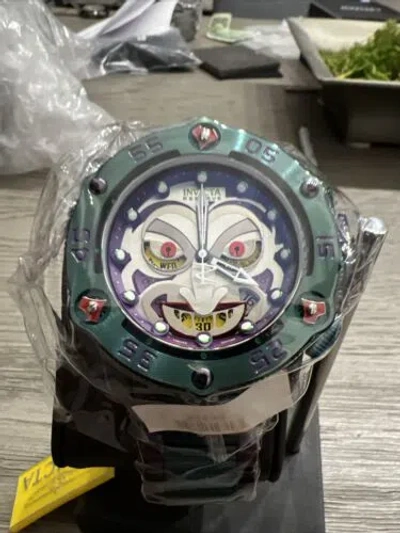 Pre-owned Invicta Venom Dc Comics Joker Limited Edition Men's 52.5mm Watch 34936 Rare