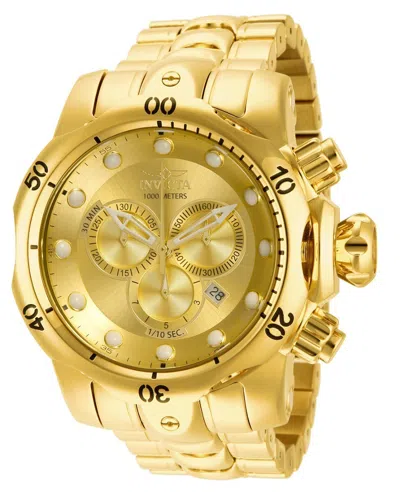 Pre-owned Invicta Venom Swiss Ronda 5040.d Caliber Men's Watch - 53.7mm, Gold (14503)