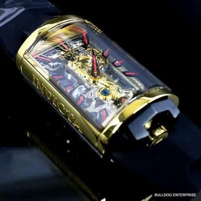 Pre-owned Invicta Vintage Mechanical Skeletonized Ghost Bridge Capsule 29mm Watch