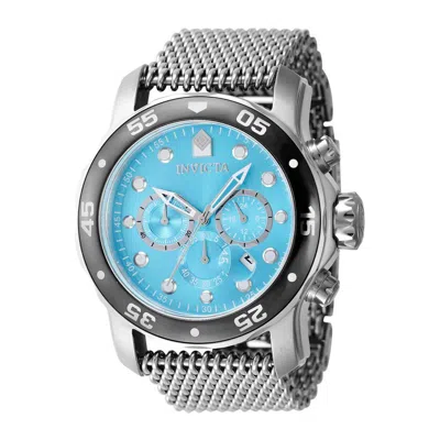 Pre-owned Invicta Watches Blue/green Dials Stainless Steel Chronograph Men's X093_47580