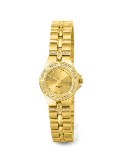 Invicta Wildflower 21.5mm Crystal-embellished Watch In Gold