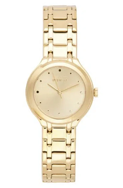 Invicta Wildflower Bracelet Watch, 32mm In Gold