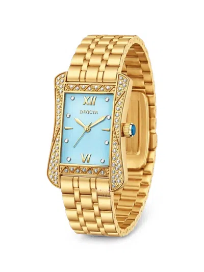 Invicta Wildflower Crystal-embellished 26mm Watch In Blue