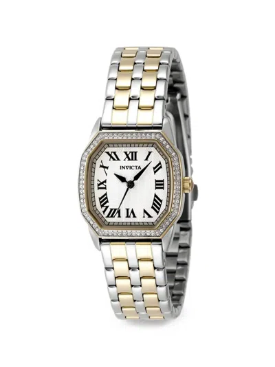 Invicta Wildflower Crystal-embellished 27mm Watch In Silver