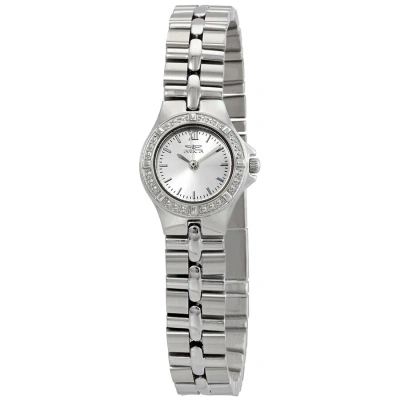 Invicta Wildflower Silver Dial Stainless Steel Ladies Watch 0135