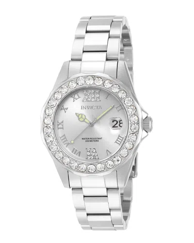 Invicta Women's Pro Diver Watch In Silver