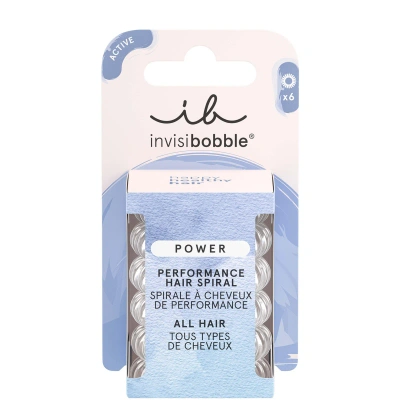 Invisibobble Power Hair Tie Crystal Clear - Pack Of 6 In White