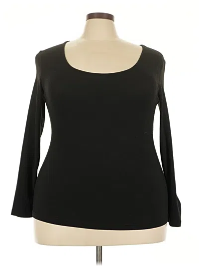 Pre-owned In'voland 3/4 Sleeve T-shirt In Black