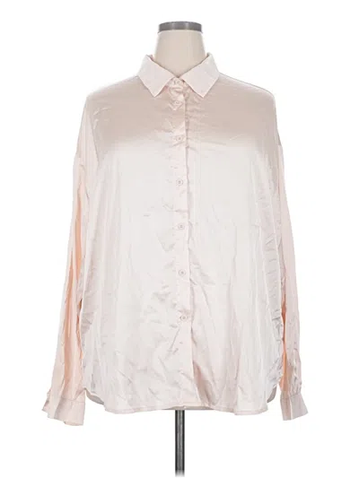 Pre-owned In'voland Long Sleeve Blouse In Ivory