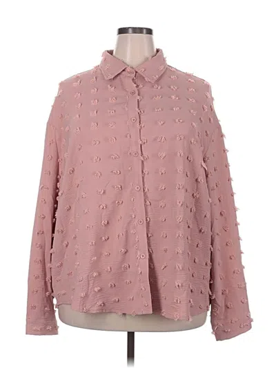 Pre-owned In'voland Long Sleeve Blouse In Pink