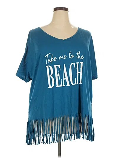 In'voland Short Sleeve T-shirt In Teal