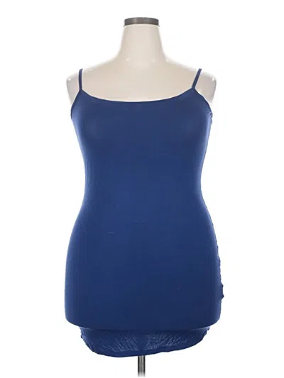 Pre-owned In'voland Sleeveless Top Blue Sweetheart Neckline Tops