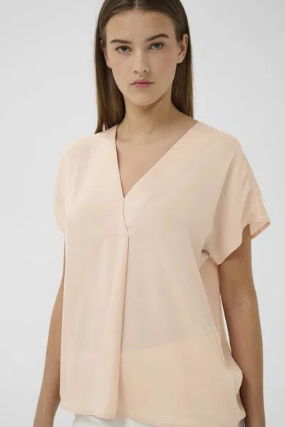 Inwear Rinda Short Sleeve Top In Rose Dust In Neutral