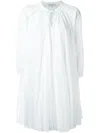Io Ivana Omazic Shoulder Overlay Detail Shift Dress In White
