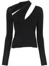 Ioana Ciolacu Asymmetric Top In Black