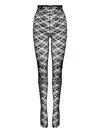 Ioana Ciolacu Brody Lace-patterned Tights In Black