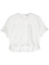 Ioana Ciolacu Dahlia Ruffled Blouse In 白色