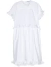 Ioana Ciolacu Dahlia Ruffled Dress In White