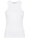 Ioana Ciolacu Dove Ribbed Tank Top In White