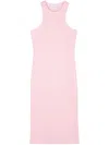 Ioana Ciolacu Fine-ribbed Dress In Pink