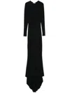 Ioana Ciolacu Jersey Maxi Dress In 黑色