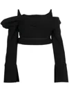 Ioana Ciolacu Off-shoulder Top In Black