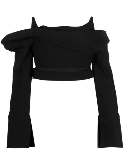 Ioana Ciolacu Off-shoulder Top In Black