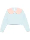 Ioana Ciolacu Orchid Sweatshirt In 蓝色