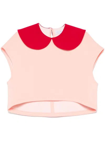 Ioana Ciolacu Orchid Top In 粉色