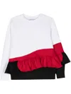 Ioana Ciolacu Pavlova Colour-block Sweatshirt In White