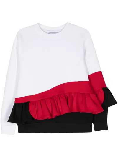 Ioana Ciolacu Pavlova Colour-block Sweatshirt In White