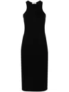 Ioana Ciolacu Ribbed Midi Dress In Black