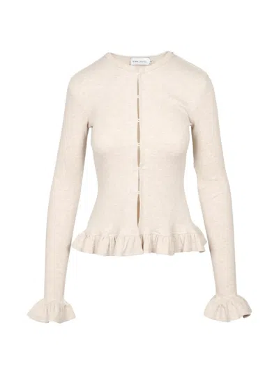 Ioana Ciolacu Ruffled-trim Blouse In White