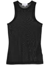 Ioana Ciolacu Sheer Tank Top In Black