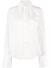 Ioana Ciolacu Split-cuffs Cotton Shirt In Weiss