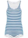 Ioana Ciolacu Striped Bodysuit In Blue