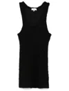 Ioana Ciolacu Textured-finish Mini Dress In Schwarz