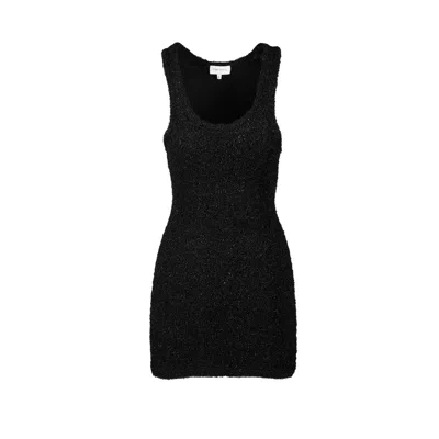 Ioana Ciolacu Women's Black Fluffy Dress