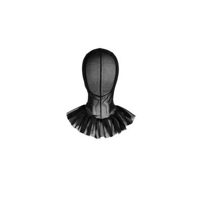 Ioana Ciolacu Women's Black Ruffled Hood