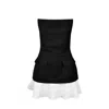 Ioana Ciolacu Women's Black / White Mixed Corset Dress In Black/white