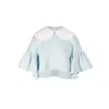 Ioana Ciolacu Women's Blue / Neutrals Baby Orchid Blouse In Blue