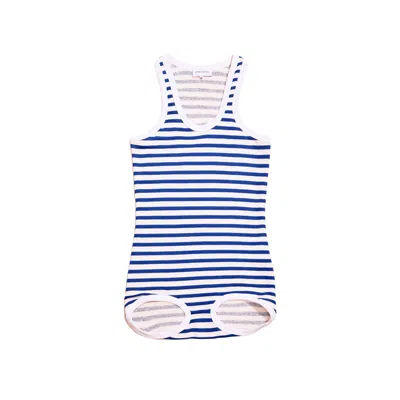 Ioana Ciolacu Women's Blue / White Striped Body In Blue/white